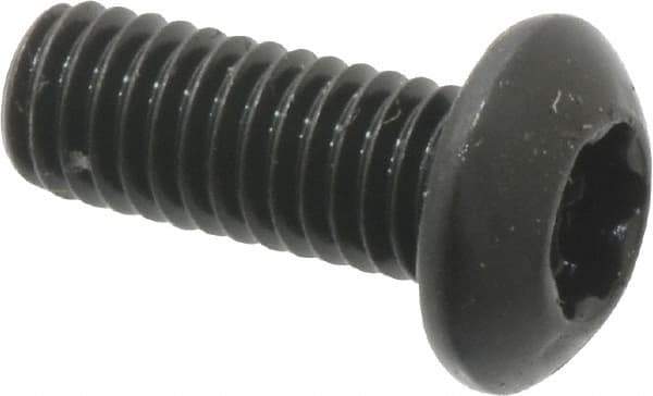 Camcar - #10-32 UNF Torx Plus Drive, Button Screw - Alloy Steel, Black Oxide Finish, Fully Threaded, 1/2" Length Under Head - Eagle Tool & Supply