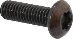 Camcar - #10-32 UNF Torx Plus Drive, Button Screw - Alloy Steel, Black Oxide Finish, Fully Threaded, 5/8" Length Under Head - Eagle Tool & Supply