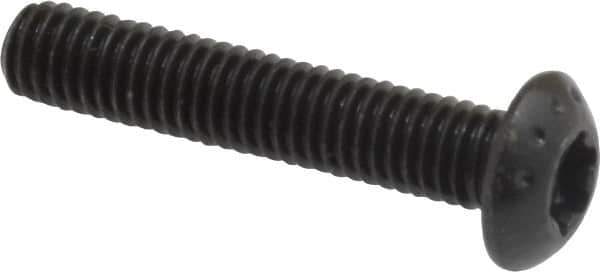 Camcar - #10-32 UNF Torx Plus Drive, Button Screw - Alloy Steel, Black Oxide Finish, Fully Threaded, 1" Length Under Head - Eagle Tool & Supply