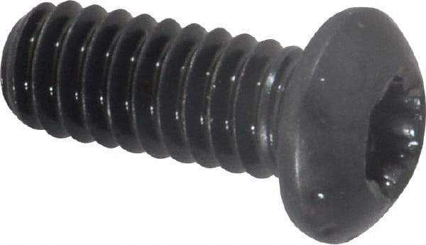 Camcar - 1/4-20 UNC Torx Plus Drive, Button Screw - Alloy Steel, Black Oxide Finish, Fully Threaded, 5/8" Length Under Head - Eagle Tool & Supply