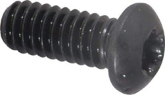 Camcar - 1/4-20 UNC Torx Plus Drive, Button Screw - Alloy Steel, Black Oxide Finish, Fully Threaded, 5/8" Length Under Head - Eagle Tool & Supply
