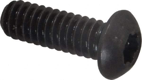 Camcar - 1/4-20 UNC Torx Plus Drive, Button Screw - Alloy Steel, Black Oxide Finish, Fully Threaded, 3/4" Length Under Head - Eagle Tool & Supply