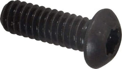 Camcar - 1/4-20 UNC Torx Plus Drive, Button Screw - Alloy Steel, Black Oxide Finish, Fully Threaded, 3/4" Length Under Head - Eagle Tool & Supply