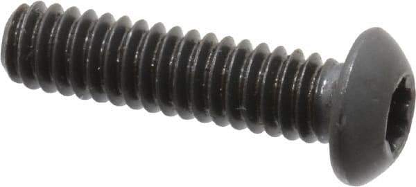 Camcar - 1/4-20 UNC Torx Plus Drive, Button Screw - Alloy Steel, Black Oxide Finish, Fully Threaded, 1" Length Under Head - Eagle Tool & Supply