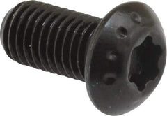 Camcar - 1/4-28 UNF Torx Plus Drive, Button Screw - Alloy Steel, Black Oxide Finish, Fully Threaded, 1/2" Length Under Head - Eagle Tool & Supply