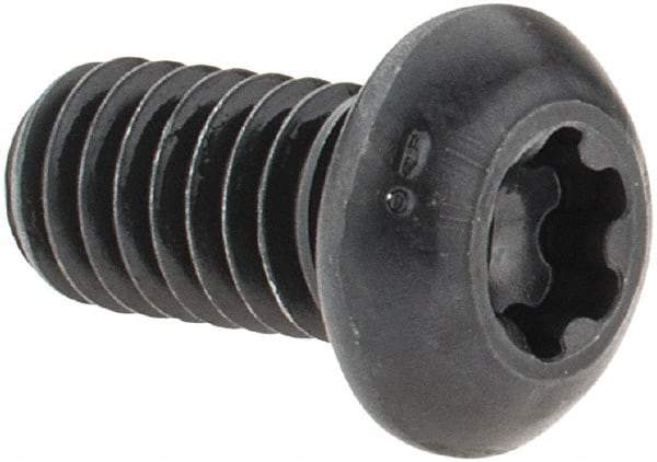 Camcar - 5/16-18 UNC Torx Plus Drive, Button Screw - Alloy Steel, Black Oxide Finish, Fully Threaded, 5/8" Length Under Head - Eagle Tool & Supply