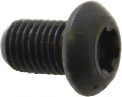 Camcar - 5/16-24 UNF Torx Plus Drive, Button Screw - Alloy Steel, Black Oxide Finish, Fully Threaded, 1/2" Length Under Head - Eagle Tool & Supply