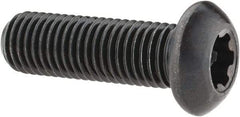 Camcar - 5/16-24 UNF Torx Plus Drive, Button Screw - Alloy Steel, Black Oxide Finish, Fully Threaded, 1" Length Under Head - Eagle Tool & Supply