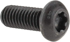 Camcar - 3/8-16 UNC Torx Plus Drive, Button Screw - Alloy Steel, Black Oxide Finish, Fully Threaded, 1" Length Under Head - Eagle Tool & Supply