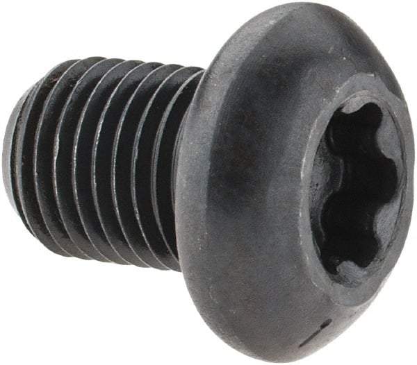Camcar - 3/8-24 UNF Torx Plus Drive, Button Screw - Alloy Steel, Black Oxide Finish, Fully Threaded, 1/2" Length Under Head - Eagle Tool & Supply