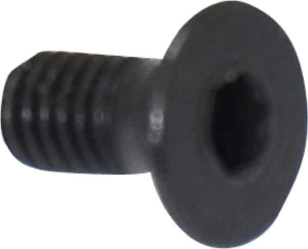 Holo-Krome - M3x0.50 Metric Coarse Hex Socket Drive, 90° Flat Screw - Grade 12.9 Alloy Steel, Black Oxide Finish, 6mm OAL - Eagle Tool & Supply