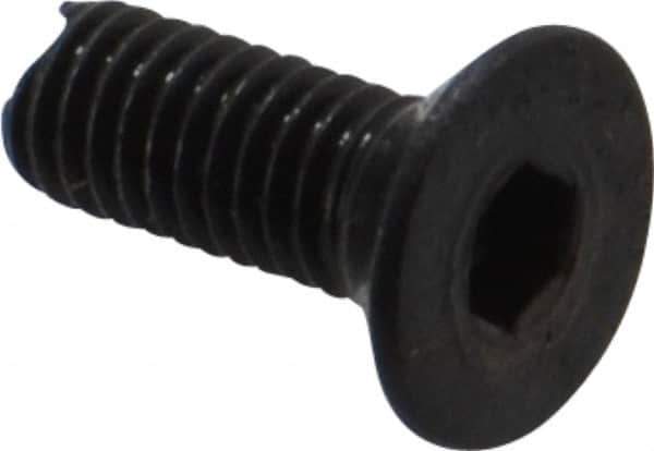 Holo-Krome - M3x0.50 Metric Coarse Hex Socket Drive, 90° Flat Screw - Grade 12.9 Alloy Steel, Black Oxide Finish, 8mm OAL - Eagle Tool & Supply