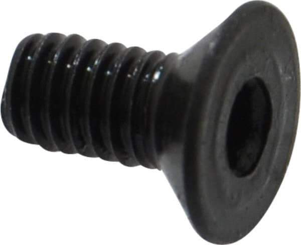 Holo-Krome - M4x0.70 Metric Coarse Hex Socket Drive, 90° Flat Screw - Grade 12.9 Alloy Steel, Black Oxide Finish, 8mm OAL - Eagle Tool & Supply