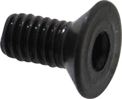 Holo-Krome - M4x0.70 Metric Coarse Hex Socket Drive, 90° Flat Screw - Grade 12.9 Alloy Steel, Black Oxide Finish, 8mm OAL - Eagle Tool & Supply
