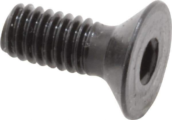Holo-Krome - M4x0.70 Metric Coarse Hex Socket Drive, 90° Flat Screw - Grade 12.9 Alloy Steel, Black Oxide Finish, 10mm OAL - Eagle Tool & Supply