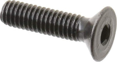 Holo-Krome - M4x0.70 Metric Coarse Hex Socket Drive, 90° Flat Screw - Grade 12.9 Alloy Steel, Black Oxide Finish, 16mm OAL - Eagle Tool & Supply