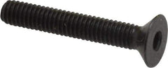 Holo-Krome - M4x0.70 Metric Coarse Hex Socket Drive, 90° Flat Screw - Grade 12.9 Alloy Steel, Black Oxide Finish, 25mm OAL - Eagle Tool & Supply