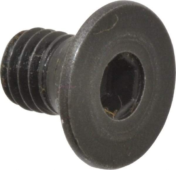 Holo-Krome - M5x0.80 Metric Coarse Hex Socket Drive, 90° Flat Screw - Grade 12.9 Alloy Steel, Black Oxide Finish, Fully Threaded, 8mm OAL - Eagle Tool & Supply