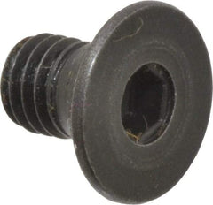 Holo-Krome - M5x0.80 Metric Coarse Hex Socket Drive, 90° Flat Screw - Grade 12.9 Alloy Steel, Black Oxide Finish, Fully Threaded, 8mm OAL - Eagle Tool & Supply