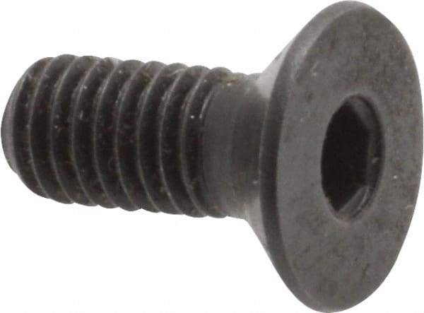 Holo-Krome - M5x0.80 Metric Coarse Hex Socket Drive, 90° Flat Screw - Grade 12.9 Alloy Steel, Black Oxide Finish, Fully Threaded, 12mm OAL - Eagle Tool & Supply