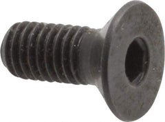 Holo-Krome - M5x0.80 Metric Coarse Hex Socket Drive, 90° Flat Screw - Grade 12.9 Alloy Steel, Black Oxide Finish, Fully Threaded, 12mm OAL - Eagle Tool & Supply