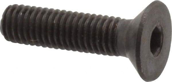Holo-Krome - M5x0.80 Metric Coarse Hex Socket Drive, 90° Flat Screw - Grade 12.9 Alloy Steel, Black Oxide Finish, Fully Threaded, 20mm OAL - Eagle Tool & Supply