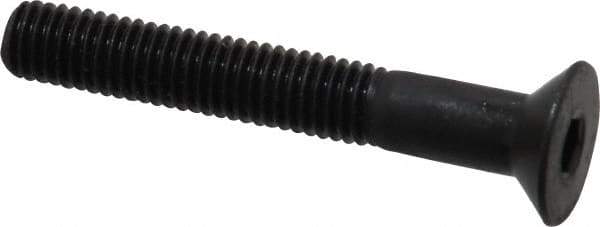 Holo-Krome - M5x0.80 Metric Coarse Hex Socket Drive, 90° Flat Screw - Grade 12.9 Alloy Steel, Black Oxide Finish, Fully Threaded, 35mm OAL - Eagle Tool & Supply