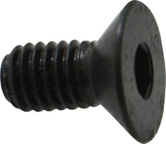 Holo-Krome - M6x1.00 Metric Coarse Hex Socket Drive, 90° Flat Screw - Grade 12.9 Alloy Steel, Black Oxide Finish, Fully Threaded, 12mm OAL - Eagle Tool & Supply