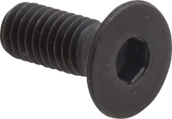 Holo-Krome - M6x1.00 Metric Coarse Hex Socket Drive, 90° Flat Screw - Grade 12.9 Alloy Steel, Black Oxide Finish, Fully Threaded, 16mm OAL - Eagle Tool & Supply