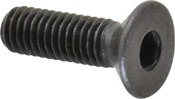 Holo-Krome - M6x1.00 Metric Coarse Hex Socket Drive, 90° Flat Screw - Grade 12.9 Alloy Steel, Black Oxide Finish, Fully Threaded, 20mm OAL - Eagle Tool & Supply