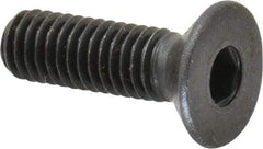 Holo-Krome - M6x1.00 Metric Coarse Hex Socket Drive, 90° Flat Screw - Grade 12.9 Alloy Steel, Black Oxide Finish, Fully Threaded, 20mm OAL - Eagle Tool & Supply