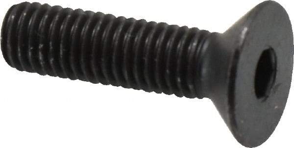 Holo-Krome - M8x1.25 Metric Coarse Hex Socket Drive, 90° Flat Screw - Grade 12.9 Alloy Steel, Black Oxide Finish, Fully Threaded, 30mm OAL - Eagle Tool & Supply