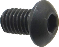 Holo-Krome - M8x1.25 Metric Coarse Hex Socket Drive, Button Screw - Grade 12.9 Alloy Steel, Black Oxide Finish, Fully Threaded, 12mm Length Under Head - Eagle Tool & Supply