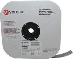 VELCRO Brand - 1" Wide x 10 Yd Long Adhesive Backed Loop Roll - Continuous Roll, Black - Eagle Tool & Supply