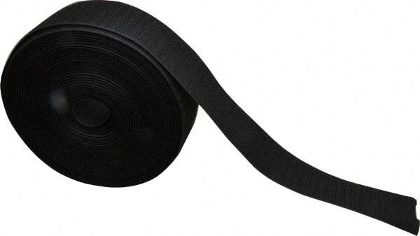 VELCRO Brand - 2" Wide x 10 Yd Long Sew On Hook & Loop Roll - Continuous Roll, Black - Eagle Tool & Supply