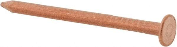 Made in USA - 3D, 14 Gauge, 1-1/4" OAL Common Nails - Smooth Shank, Copper - Eagle Tool & Supply