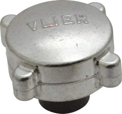 Vlier - 3/8-16 Aluminum Thumb Screw - 2" Head Diam x 13/16" Head Height - Eagle Tool & Supply