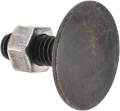 Value Collection - 3/8-16, 1-1/4" OAL, 1-5/16" Head Diam, Steel Elevator Bolt - Uncoated, Flat Head, UNC Thread, Grade 2 - Eagle Tool & Supply