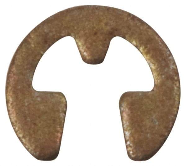 Rotor Clip - 0.079" Groove Diam, 7/64" Shaft Diam, Phosphate Steel, E Style External Retaining Rings - 0.02" Groove Width, 0.015" Groove Depth, 0.015" Ring Thickness, Grade 1060-1090 - Eagle Tool & Supply