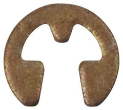 Rotor Clip - 0.675" Groove Diam, 7/8" Shaft Diam, Phosphate Steel, E Style External Retaining Rings - 0.056" Groove Width, 0.1" Groove Depth, 0.05" Ring Thickness, Grade 1060-1090 - Eagle Tool & Supply