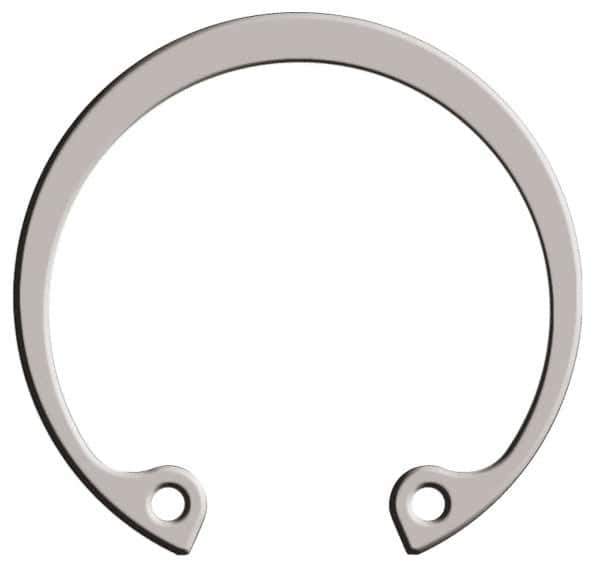 Rotor Clip - 0.062" Thick, Passivated Finish, Stainless Steel Snap Internal Retaining Ring - 0.068" Groove Width, 0.05" Groove Depth, 1.725" Groove Diam, Grade 15-7 Grade 632 - Eagle Tool & Supply