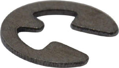 Rotor Clip - 0.052" Groove Diam, 1/16" Shaft Diam, Stainless Steel, E Style External Retaining Rings - 0.012" Groove Width, 0.005" Groove Depth, 0.01" Ring Thickness, Grade 15-7 Grade 632 - Eagle Tool & Supply