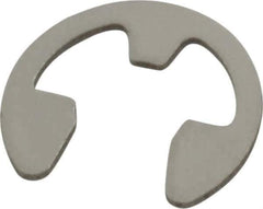 Rotor Clip - 3/16" Groove Diam, 7/32" Shaft Diam, Stainless Steel, E Style External Retaining Rings - 0.029" Groove Width, 0.015" Groove Depth, 0.025" Ring Thickness, Grade 15-7 Grade 632 - Eagle Tool & Supply