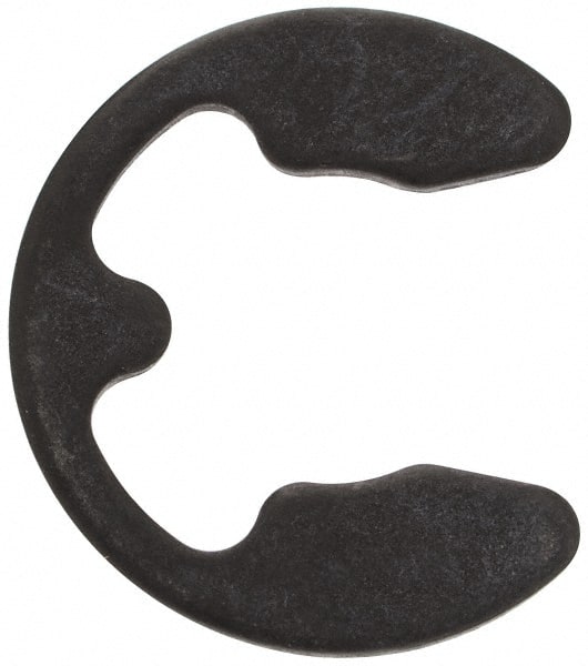 Rotor Clip - 32 to 42mm Shaft Diam, 30mm Groove Diam, Spring Steel Metric External E Style Retaining Ring - Eagle Tool & Supply