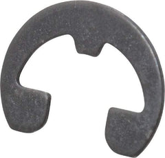 Rotor Clip - 0.21" Groove Diam, 1/4" Shaft Diam, Phosphate Steel, Reinforced E Style External Retaining Rings - 0.029" Groove Width, 0.02" Groove Depth, 0.025" Ring Thickness, Grade 1060-1090 - Eagle Tool & Supply