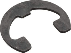 Rotor Clip - 7/16" Groove Diam, 9/16" Shaft Diam, Phosphate Steel, Reinforced E Style External Retaining Rings - 0.046" Groove Width, 0.062" Groove Depth, 0.042" Ring Thickness, Grade 1060-1090 - Eagle Tool & Supply