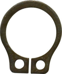 Rotor Clip - 0.261" Groove Diam, 9/32" Shaft Diam, Zinc Yellow Dichromate Steel, Snap External Retaining Rings - 0.029" Groove Width, 0.01" Groove Depth, 0.025" Ring Thickness, Grade 1060-1090 - Eagle Tool & Supply