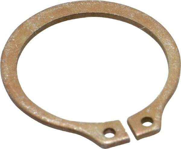 Rotor Clip - 0.762" Groove Diam, 13/16" Shaft Diam, Zinc Yellow Dichromate Steel, Snap External Retaining Rings - 0.046" Groove Width, 0.025" Groove Depth, 0.042" Ring Thickness, Grade 1060-1090 - Eagle Tool & Supply