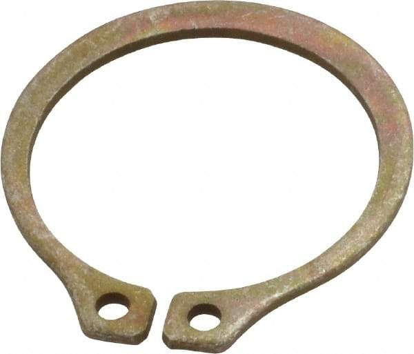 Rotor Clip - 1" Groove Diam, 1-1/16" Shaft Diam, Zinc Yellow Dichromate Steel, Snap External Retaining Rings - 0.056" Groove Width, 0.032" Groove Depth, 0.05" Ring Thickness, Grade 1060-1090 - Eagle Tool & Supply