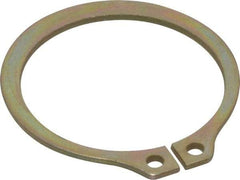 Rotor Clip - 1.118" Groove Diam, 1-3/16" Shaft Diam, Zinc Yellow Dichromate Steel, Snap External Retaining Rings - 0.056" Groove Width, 0.035" Groove Depth, 0.05" Ring Thickness, Grade 1060-1090 - Eagle Tool & Supply